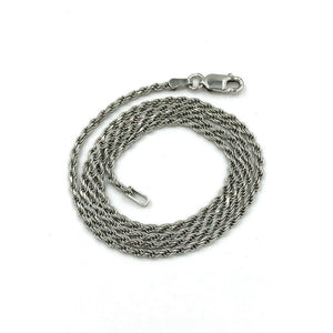 sterling silver rope chain mens