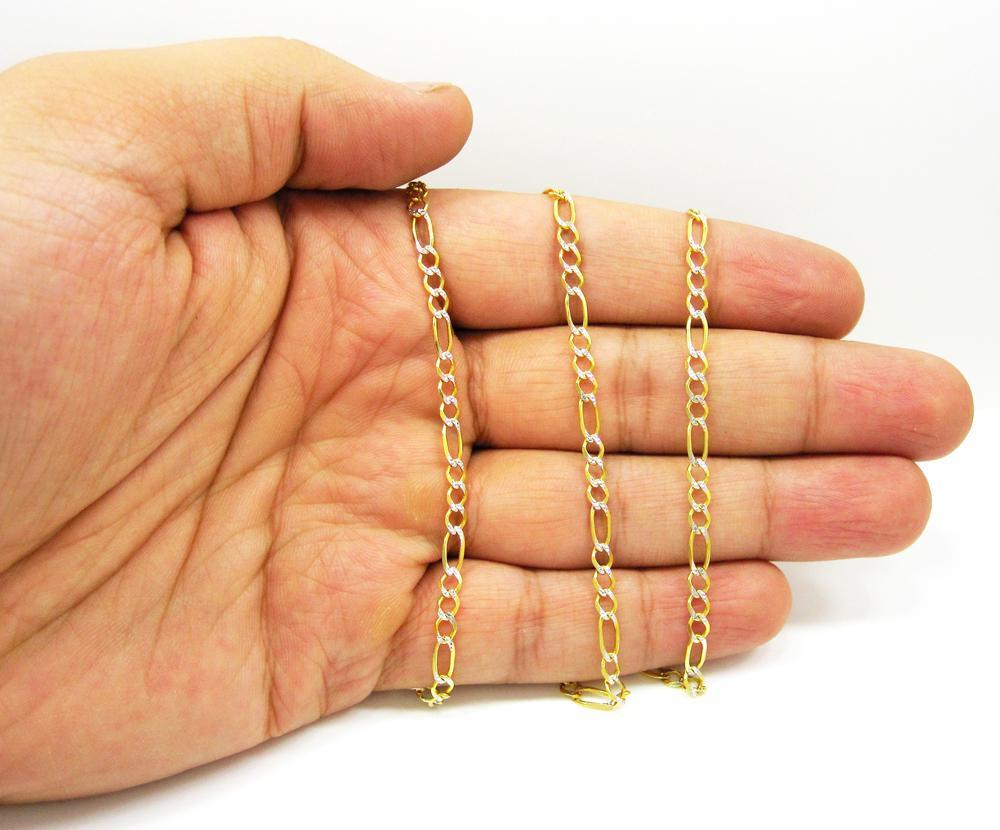 10k Gold 3.5mm Figaro deals chain 20