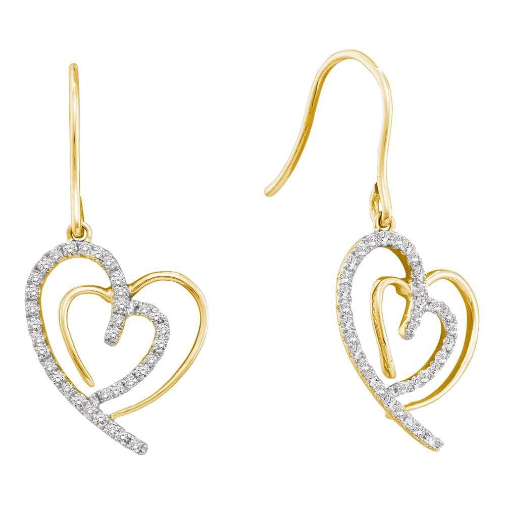 10k Yellow heart store dangle (New)