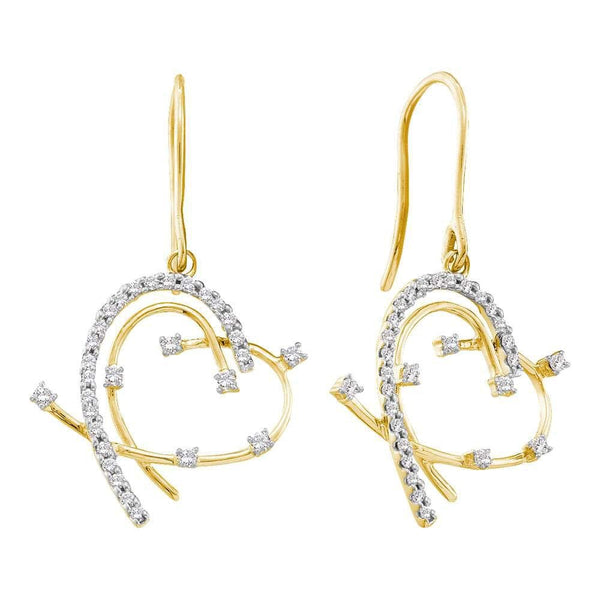 dangle diamond earrings