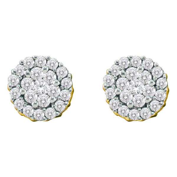 screw back diamond earrings gold