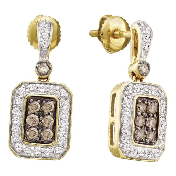 dangle diamond earrings