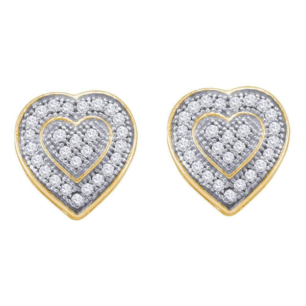 heart earrings diamond