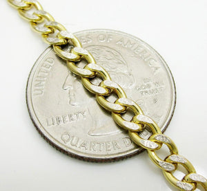 4.5MM 10K Yellow Gold Hollow Pave Cuban Chain, Chain, Jawa Jewelers, Jawa Jewelers