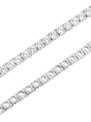 3MM 14K Gold Finish CZ Diamonds Choker Tennis Chain