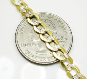 5.5MM 10K Yellow Gold Hollow Pave Cuban Chain, Chain, Jawa Jewelers, Jawa Jewelers