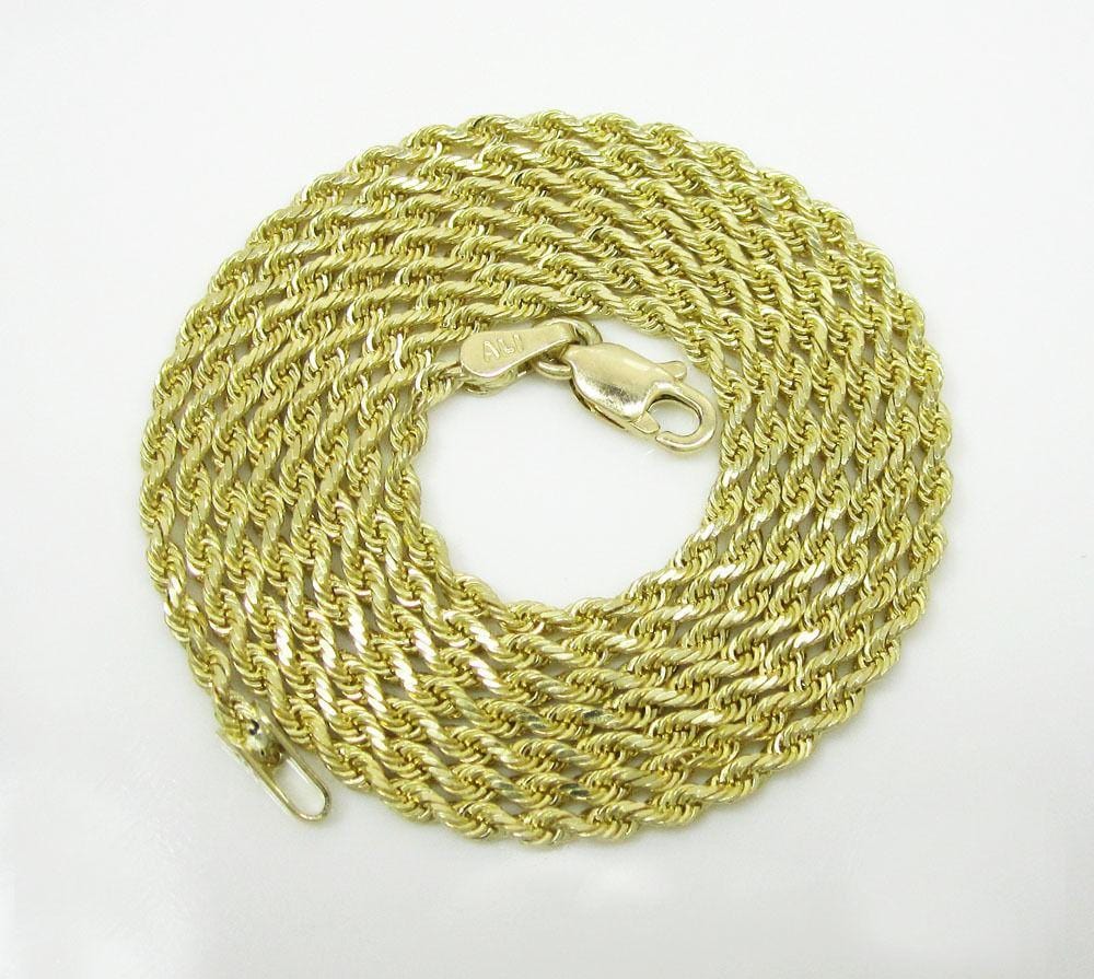 30,000円10k Yellow Gold Hollow Rope Chain