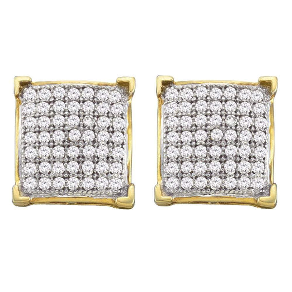 square stud earrings