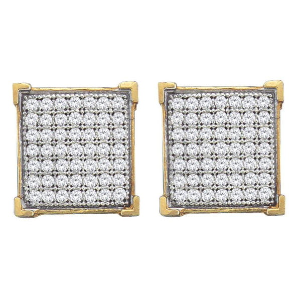 square studs earrings