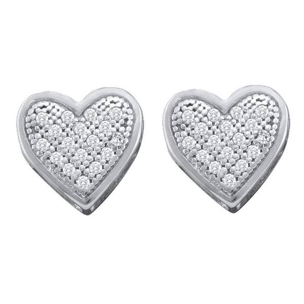 Diamond Heart Earrings