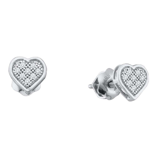 Diamond Heart Earrings