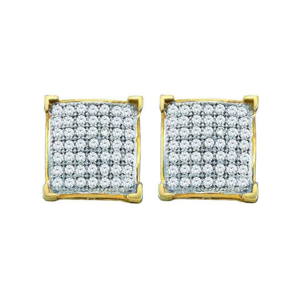 square gold studs