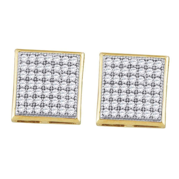 square gold studs