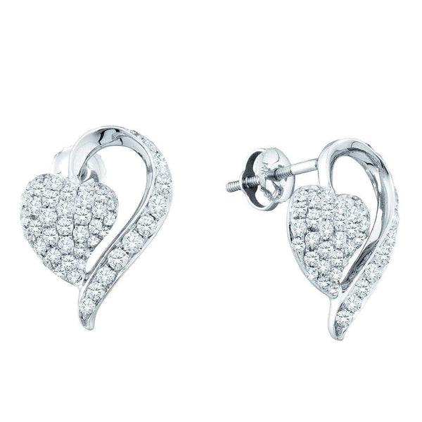 cluster diamond earrings