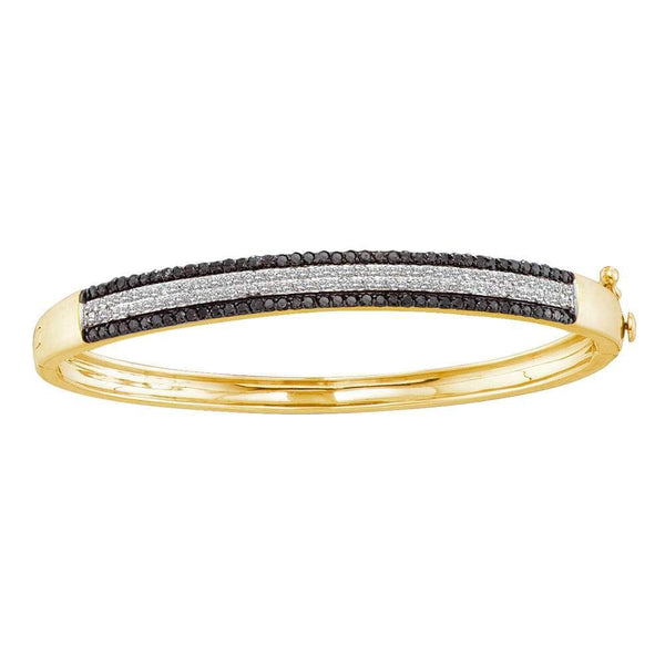 Yellow Gold Diamond Bangle Bracelet