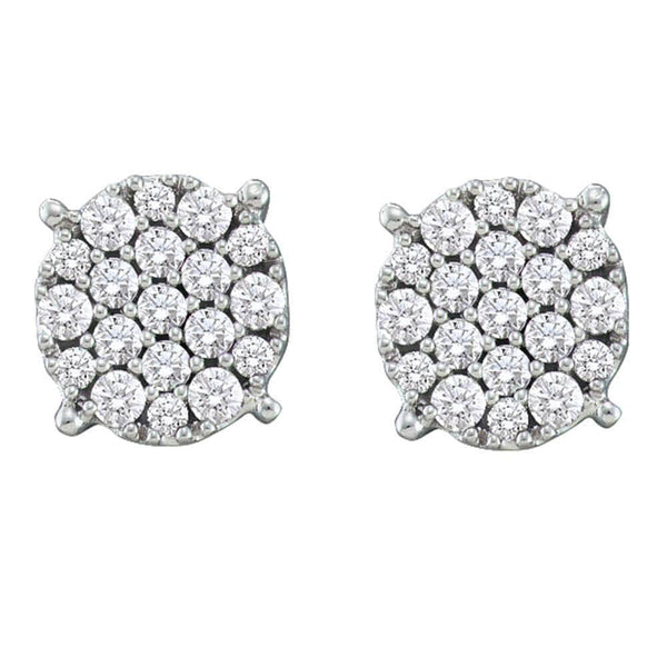 cluster diamond earrings