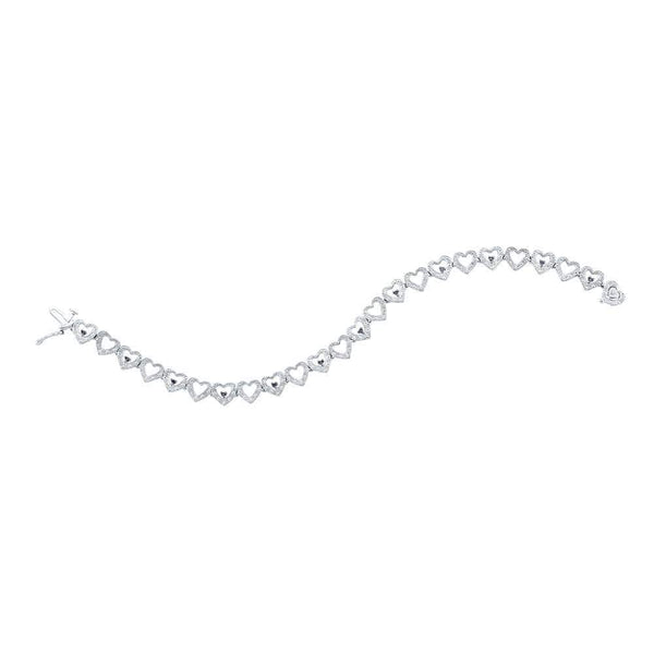 sterling silver diamond bracelet