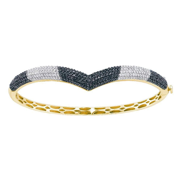 Yellow Gold Diamond Bangle Bracelet