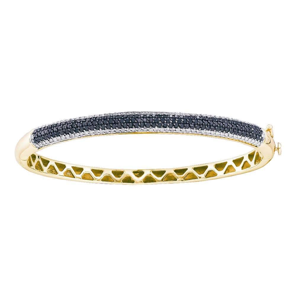 Yellow Gold Diamond Bangle Bracelet