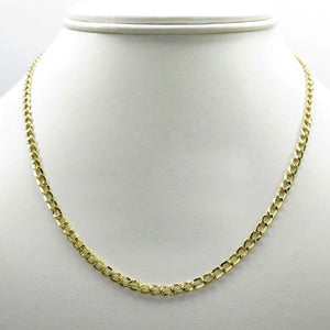 2.5MM 10K Yellow Gold Hollow Cuban Chain, Chain, Jawa Jewelers, Jawa Jewelers