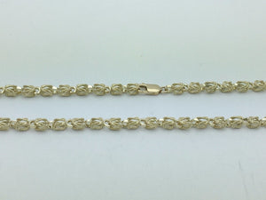 7MM Womens 10K Yellow Gold Turkish Style Link Chain Necklace 20