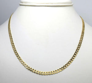 4.5MM 14K Yellow Gold Cuban Link Chain Necklace, Chain, Jawa Jewelers, Jawa Jewelers