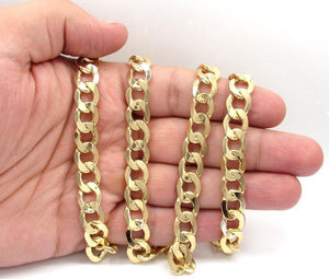 9.5MM 14K Yellow Gold Cuban Link Chain Necklace, Chain, Jawa Jewelers, Jawa Jewelers