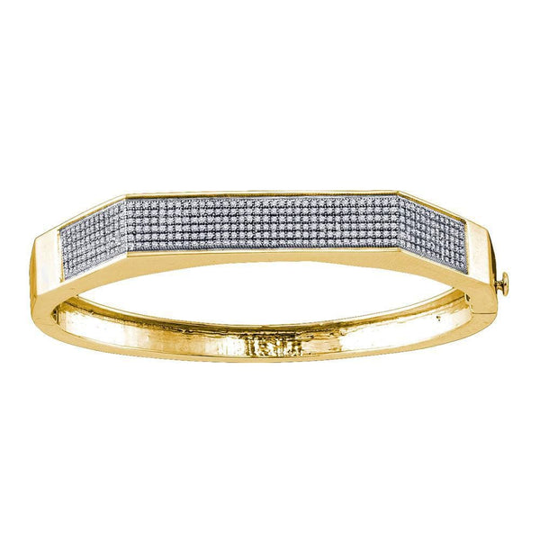 two tone bangle bracelet