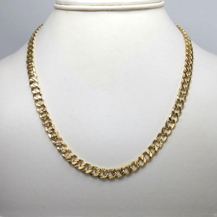 6.5MM 10K Yellow Gold Hollow Cuban Chain - Jawa Jewelers