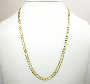 5MM 10K Gold Hollow Figaro Link Chain, Chain, Jawa Jewelers, Jawa Jewelers