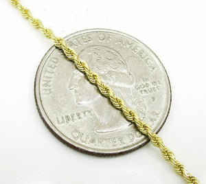 2.5MM gold diamond cut rope chain