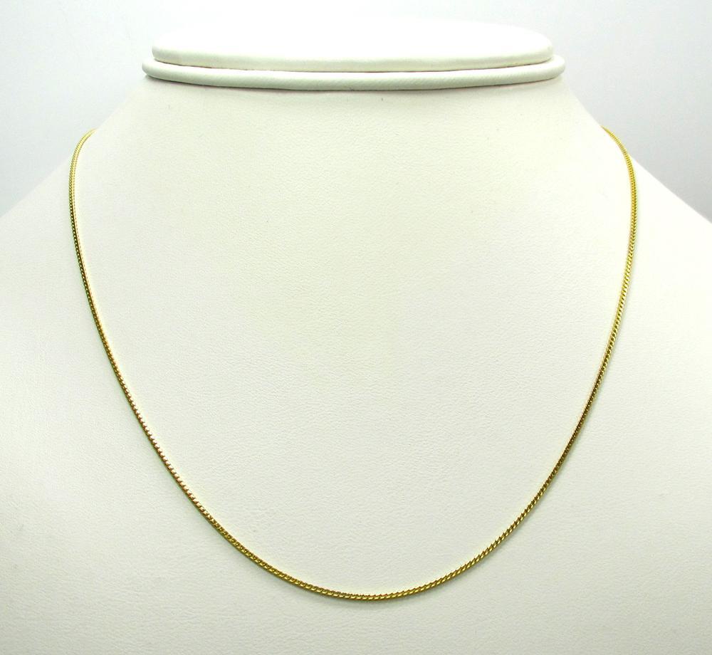 18 inch 14k yellow gold figaro chain