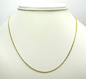 18 inch 14k yellow gold figaro chain