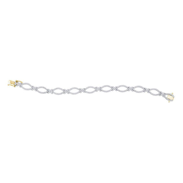 14K yellow gold diamond bracelet