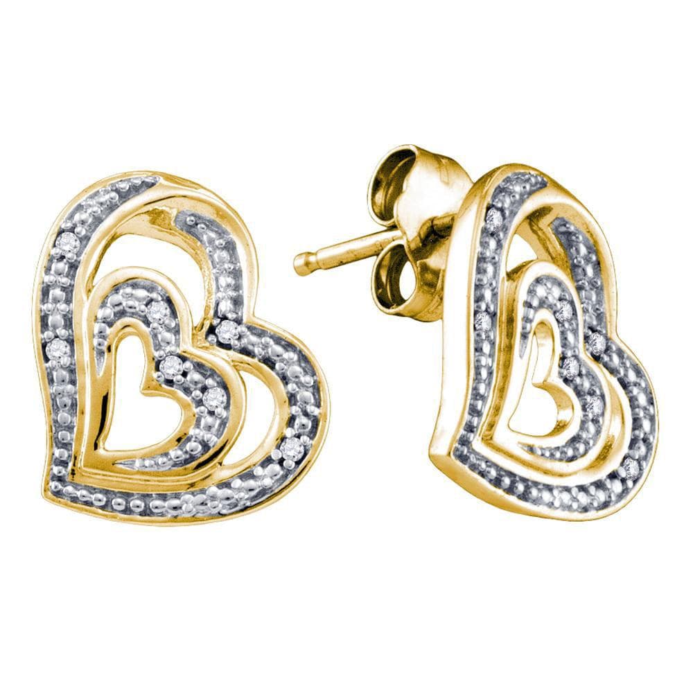 heart shaped diamond dangle earring