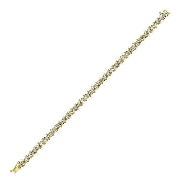 yellow gold Diamond Tennis Bracelet