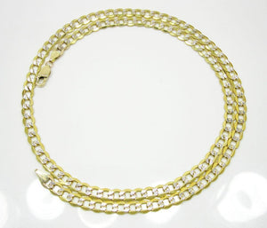 5.5MM 10K Yellow Gold Pave Cuban Chain Necklace, Chain, Jawa Jewelers, Jawa Jewelers