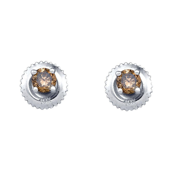 Diamond Solitaire Stud Earrings