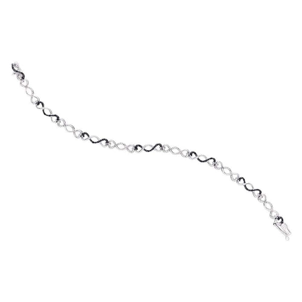 Sterling Silver Diamond Bracelet