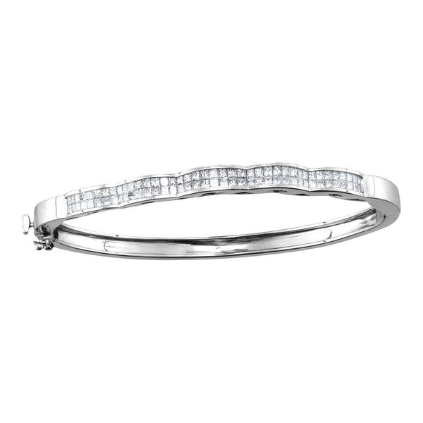 White Gold Diamond wave Bracelet