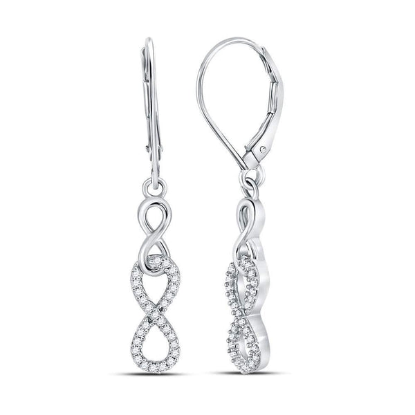 Diamond Infinity Earrings