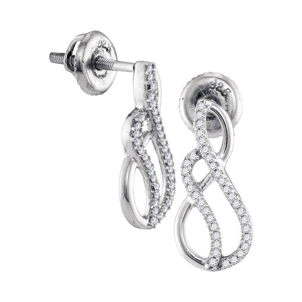 Diamond Infinity Earrings