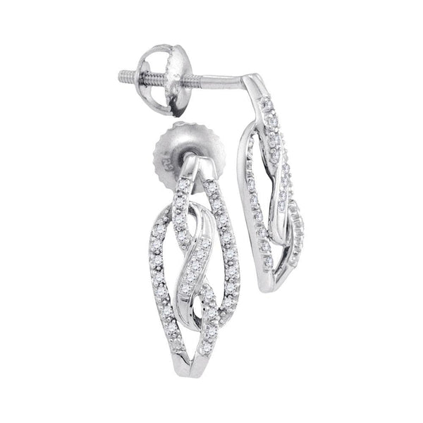 Diamond Infinity Earrings