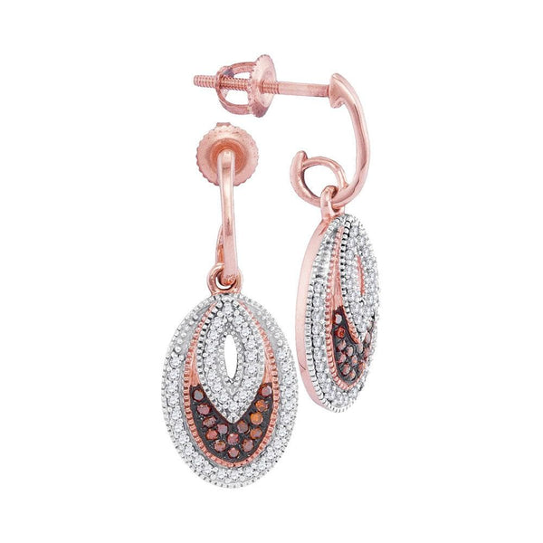 Diamond Oval Earrings