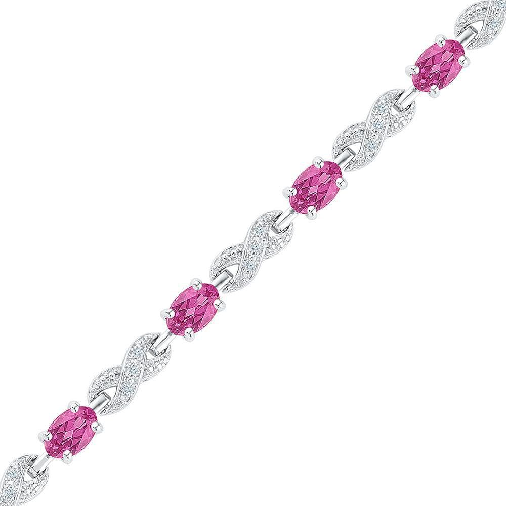 Bangle with Pink Sapphires, 2.10 mm