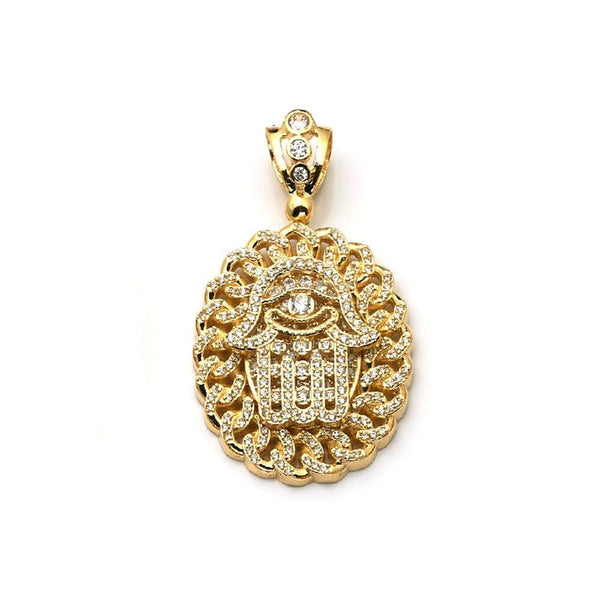 Yellow Gold Hamsa Pendant