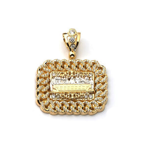 yellow gold pendant necklace