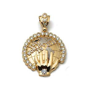 gold globe pendant