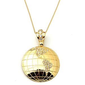 gold globe pendant