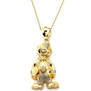 gold joker pendant